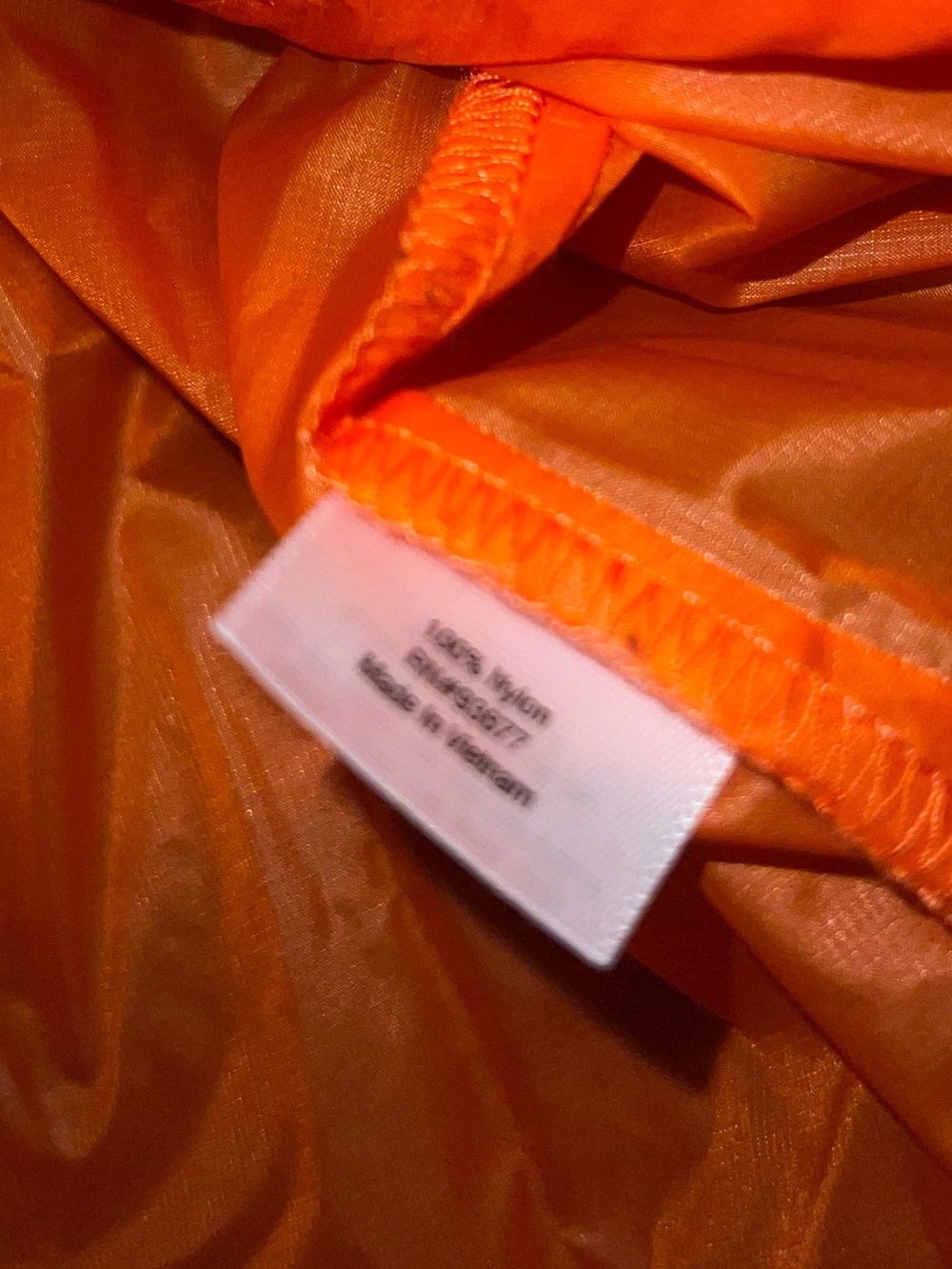 Xersion Orange Translucent Nylon Packable Windbreaker Zip Up Jacket Size XL - Picture 7 of 8